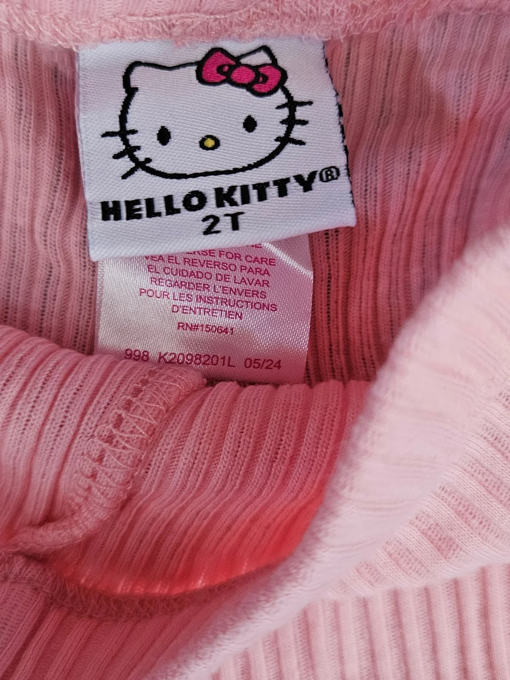 2T- Hello Kitty Light Pink Leggings & Nike Pants - Picture 3 of 8